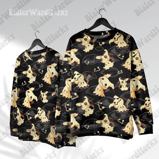 Mimikyu Hoodie Sweatshirt: Shadow Cat Ghost Anime Sweatshirt