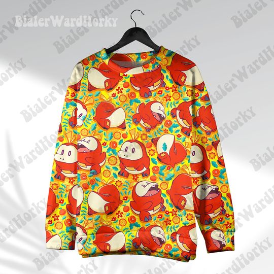 Fuecoco Hoodie: Gen 9 Fire Starter Sweatshirt - Anime Gift