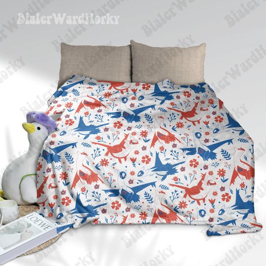 Latios Latias Couple Fleece Blanket: Cozy Gift