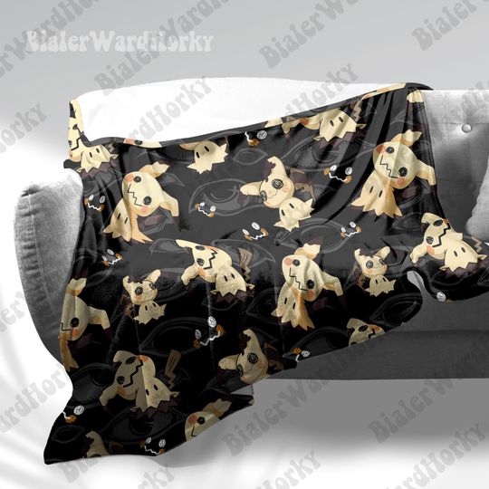 Mystical Ghost Fleece Blanket: Anime Throw Blanket