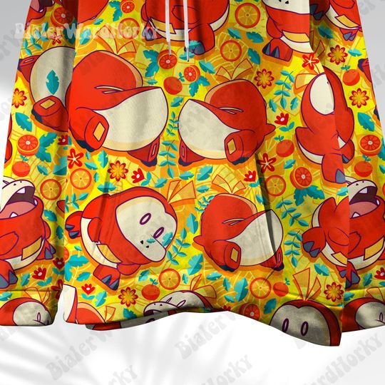 Fuecoco Hoodie: Gen 9 Fire Starter Sweatshirt - Anime Gift