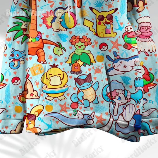 Tropical Summer Hoodie: Anime Paradise Sweatshirt
