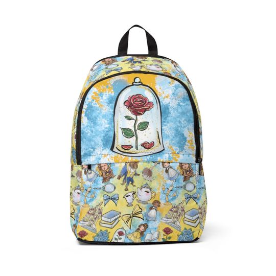 Beauty Beast Inspired Unisex School Backpack