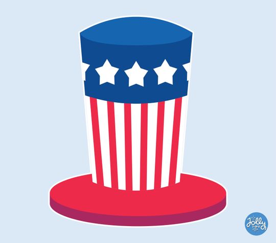 Independence Day Yard Sign - Statue of Liberty & American Hat Decor