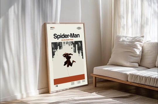 Miles Morales Spiderverse Retro Minimalist Wall Art Poster