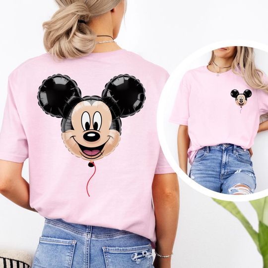 Mickey Mouse Balloon Disney Double Sided T-Shirt