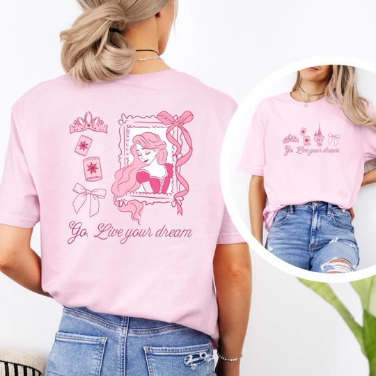 Princess Rapunzel Disney Double Sided T-Shirt