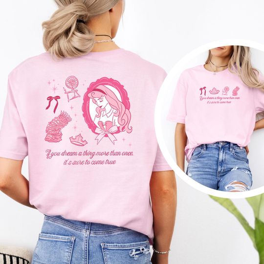 Princess Aurora Disney Double Sided T-Shirt