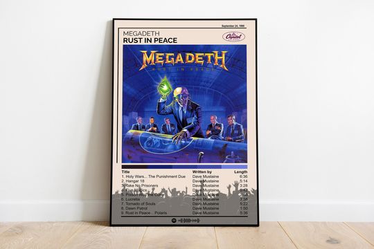 Megadeth Poster | Megadeth - Rust in Peace Poster