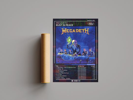 Megadeth Poster | Megadeth - Rust in Peace Poster