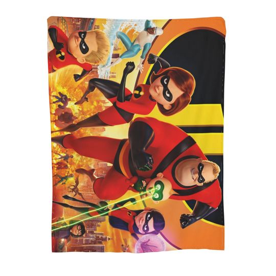Custom Name Blanket Disney The Incredibles Tapestry Personalized Blankets Birthday Gift Customized DIY
