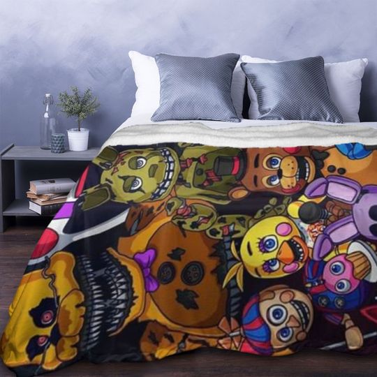 Blanket Five Nights Freddy FNAF Blankets Birthday Gift