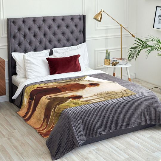 Custom Name Blanket Disney Christopher Robin Tapestry Personalized Blankets Birthday Gift Customized DIY