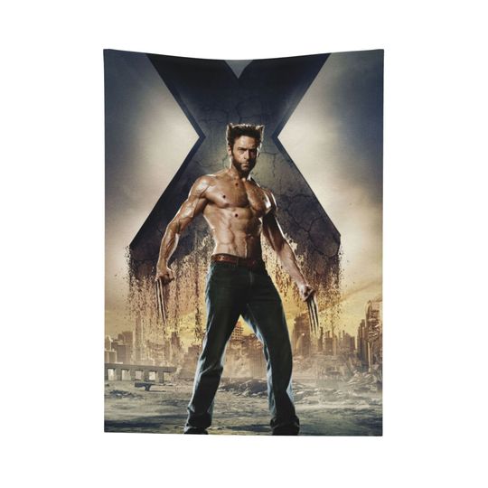 Custom Name Blanket Marvel Wolverine Personalized Blankets Birthday Gift