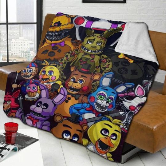 Blanket Five Nights Freddy FNAF Blankets Birthday Gift