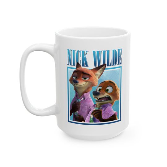 Nick Wilde vintage mug, Nick Wilde Zootopia Mug