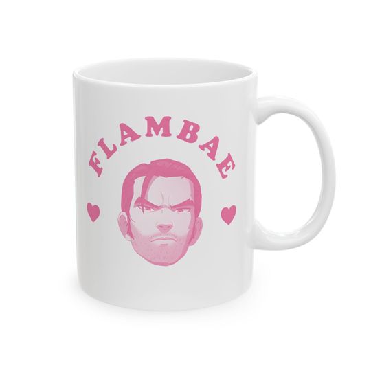 Flambae pink heart mug, Flambae Dispatch Mug