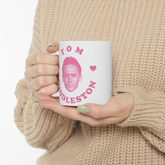 Tom Hiddleston Pink Heart Ceramic Mug 11oz 15oz