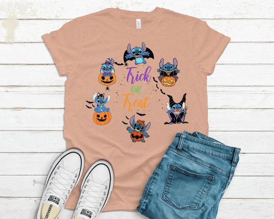 Disney Stitch Trick Or Treat Halloween Shirt