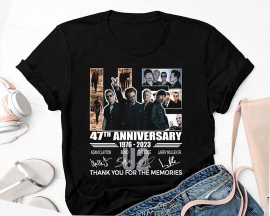 Signature U2 Band 47th Anniversary Shirt, The Joshua Tree U2 Band T-Shirt