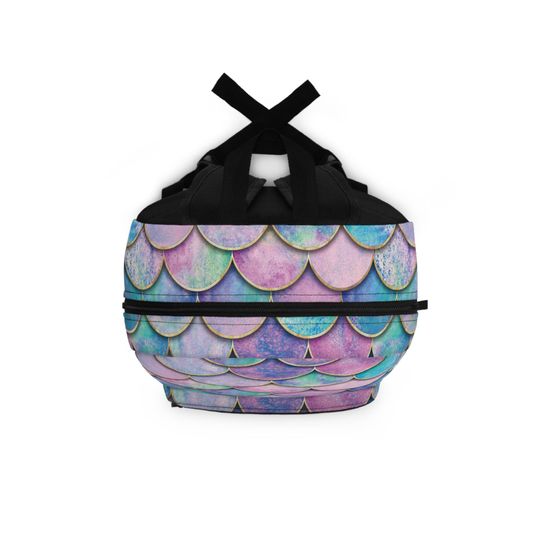 Mermaid Scales Backpack, Ocean Vibes School Bag