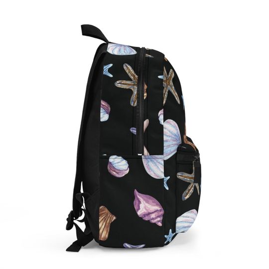 Nautical Shell Backpack, Ocean-Themed Beach Day Bag