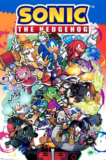 Sonic the Hedgehog Poster for bedroom decor, party decor, game room decor