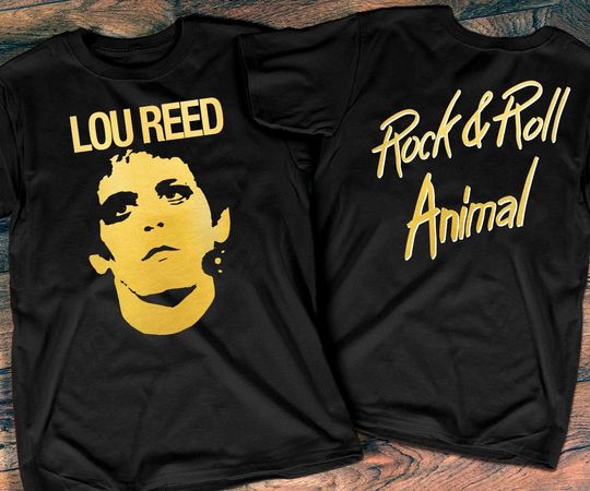 1972 Lou Reed Rock & Roll Animal T-Shirt, Lou Reed des Monats Album Promo T-Shirt