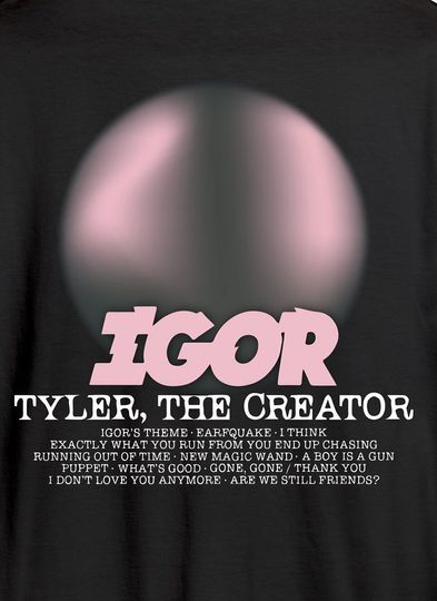 Tyler, The Creator Rapper Pink Graphic Oversized Double Side T-shirt