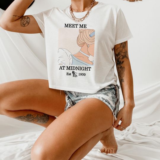 Meet me at Midnight Baby Tee, Cinde and Co Crop Tank,