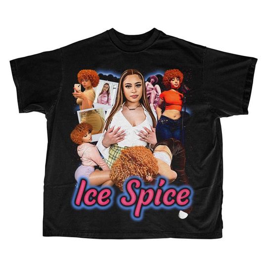 Ice Spice Vintage Hip-Hop T-Shirt, Ice Spice tees, 2000s t shirt