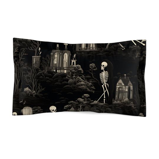Walking Graveyard Halloween Bedding set, Vintage Halloween Decoration