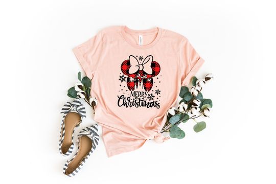 Disney Minnie Mouse Christmas T-Shirt, Family Disney Christmas Shirt