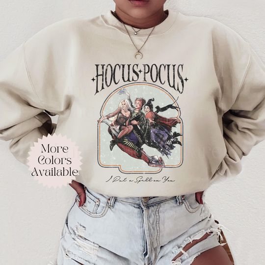 Retro Halloween Sweatshirt, Sanderson Sisters Sweatshirt, Vintage Halloween Swearshirt