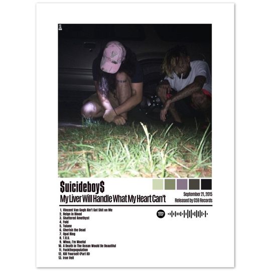 Suicideboys Poster | My Liver Will Handle What My Heart Can't Poster
