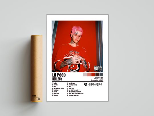 Lil Peep Poster | Hellboy Poster | Album Cover Poster
