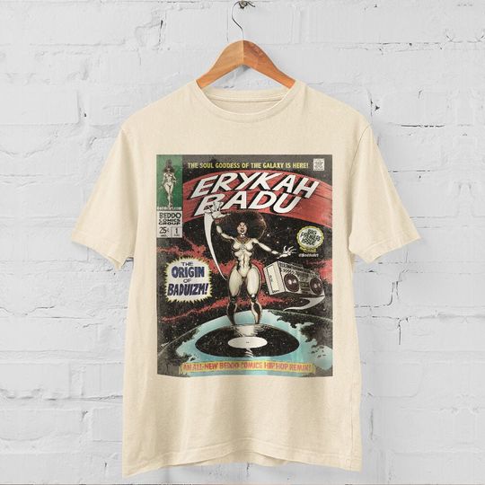Erykah Badu Shirt Retro Vintage 90s Hip Hop Graphic Tee