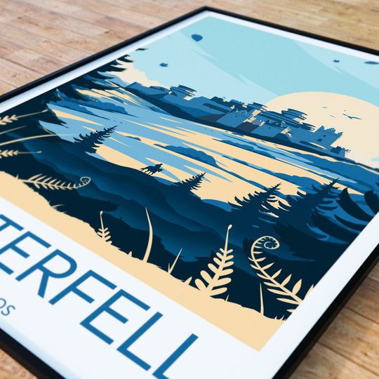 Winterfell print - Westeros, Game Of Thrones poster