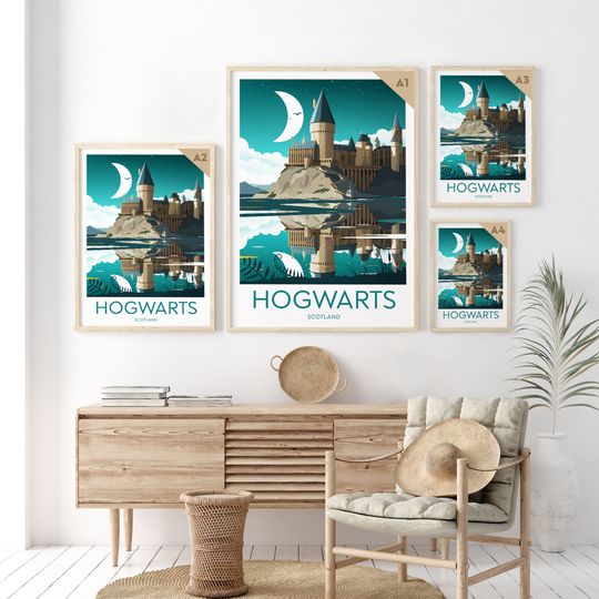 Hogwarts night - Hogwarts Fan art, Hogwarts poster, Harry Potter fan art