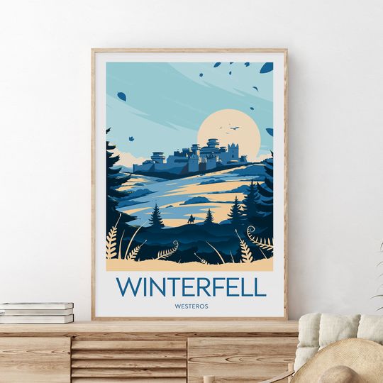 Winterfell print - Westeros, Game Of Thrones poster