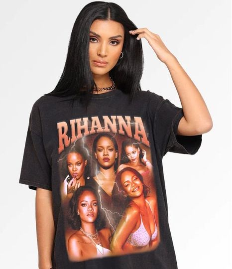 Retro Rihanna 90s Inspired T-Shirt - Rihanna Vintage Retro 90s T-shirt