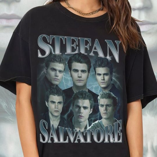 Stefan Salvatore Vintage 90s Bootleg Classic Graphic Tshirt | Stefan Retro Bootleg Rap Shirt