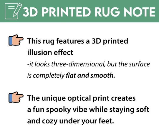 Bear Hole Illusion Rug, 3D Printed Bear Round Mat for Living Room