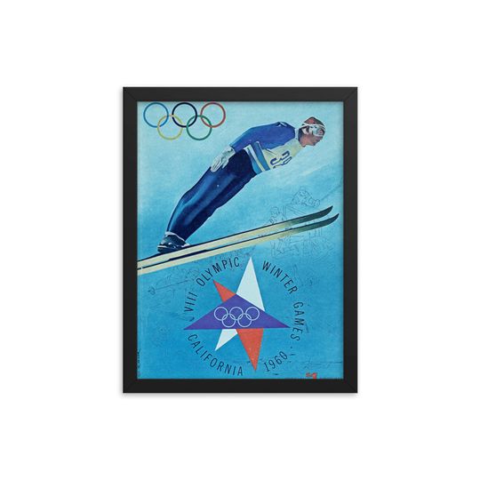 Olympic Winter Games 1960's, vintage poster, sports vintage poster