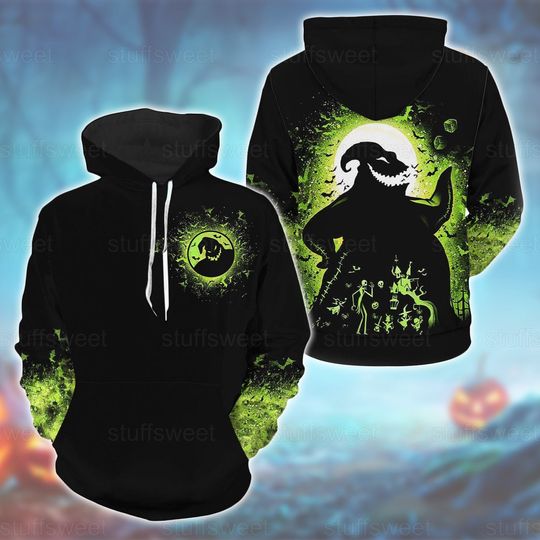 Oogie Boogie Hoodie, Horror Character Hoodie, Nightmare Before Christmas