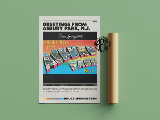 Bruce Springsteen Greetings From Abury Park Album Poster