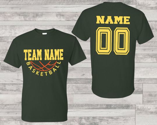 Personalized Basketball Team Shirt: Custom Name & Number