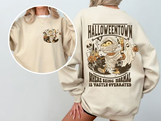 Halloweentown 1998 Back and Front Sweatshirt