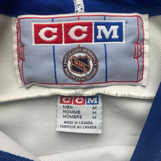 Vintage 90s Toronto Maple Leafs Jersey / CCM Made in Canada / Blank Jersey
