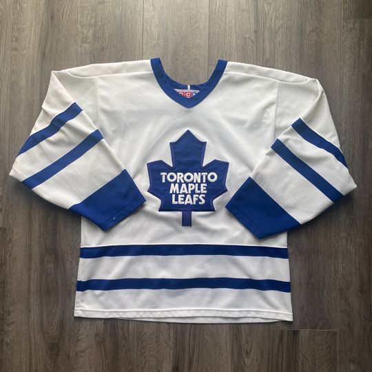 Vintage 90s Toronto Maple Leafs Jersey / CCM Made in Canada / Blank Jersey